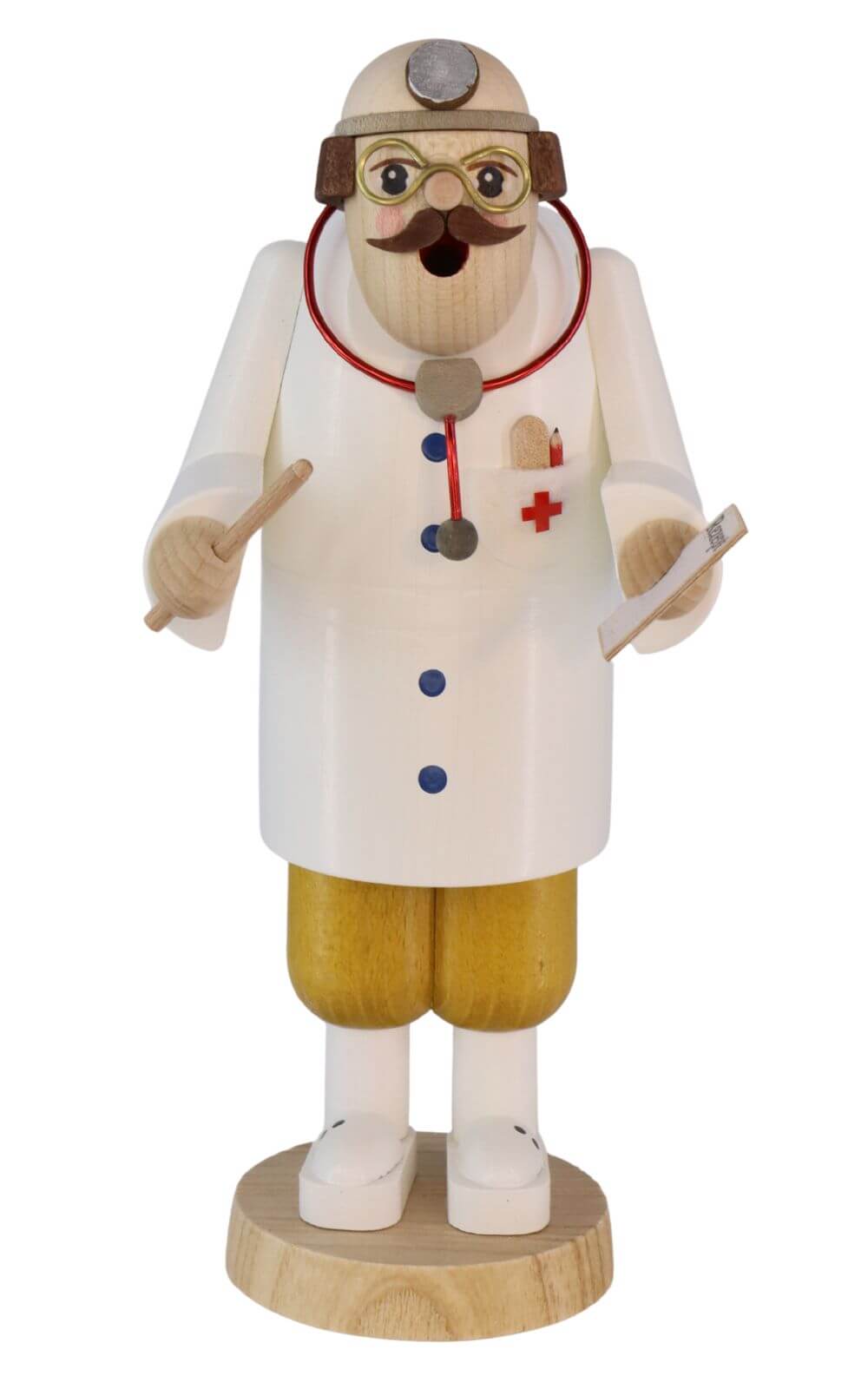 Smoking man doctor, 18 cm by Richard Glässer GmbH