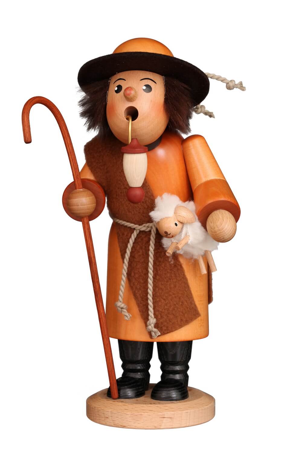 Smoking shepherd, 27 cm by Christian Ulbricht