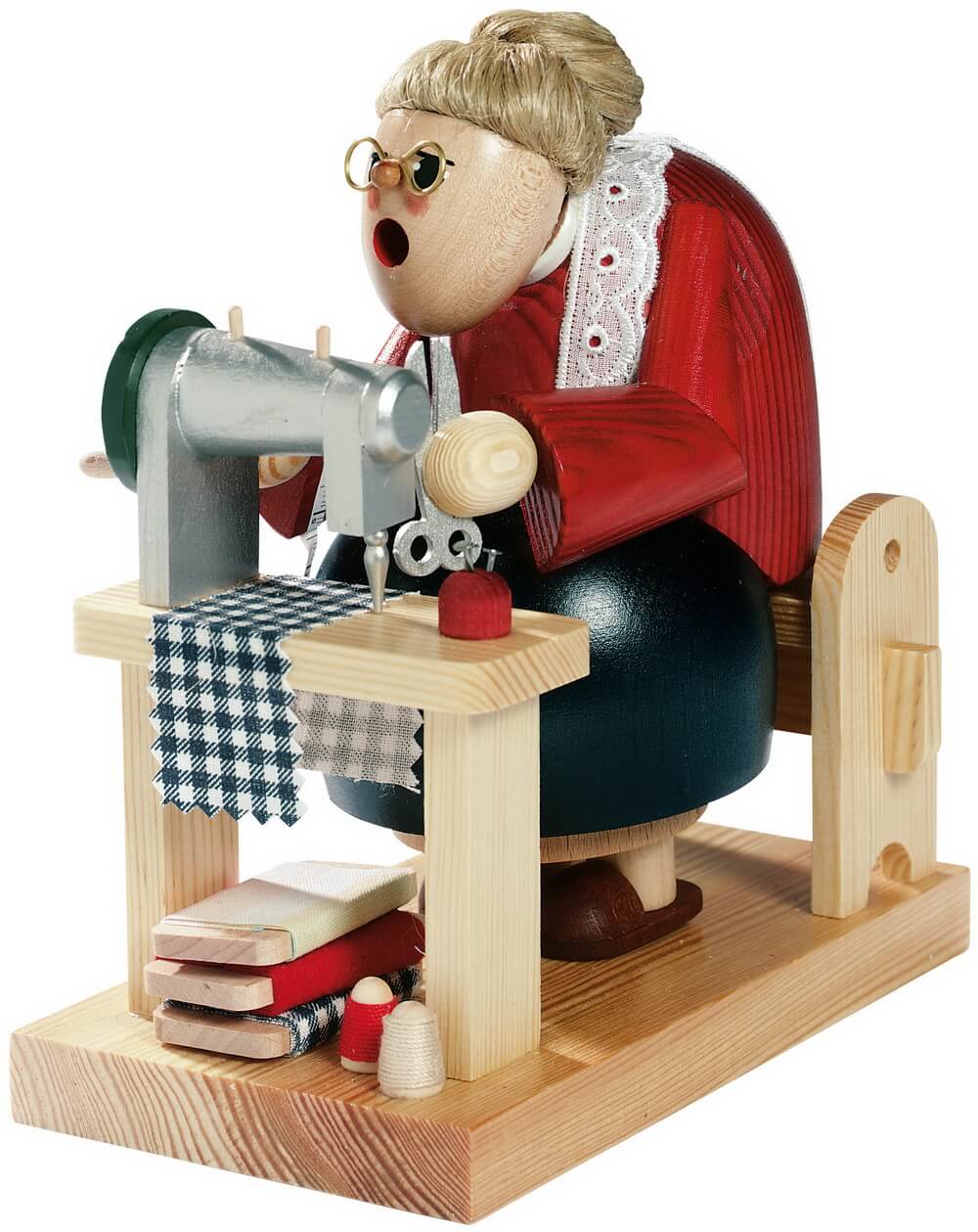 Smoker Figure Seamstress, 18 cm by KWO