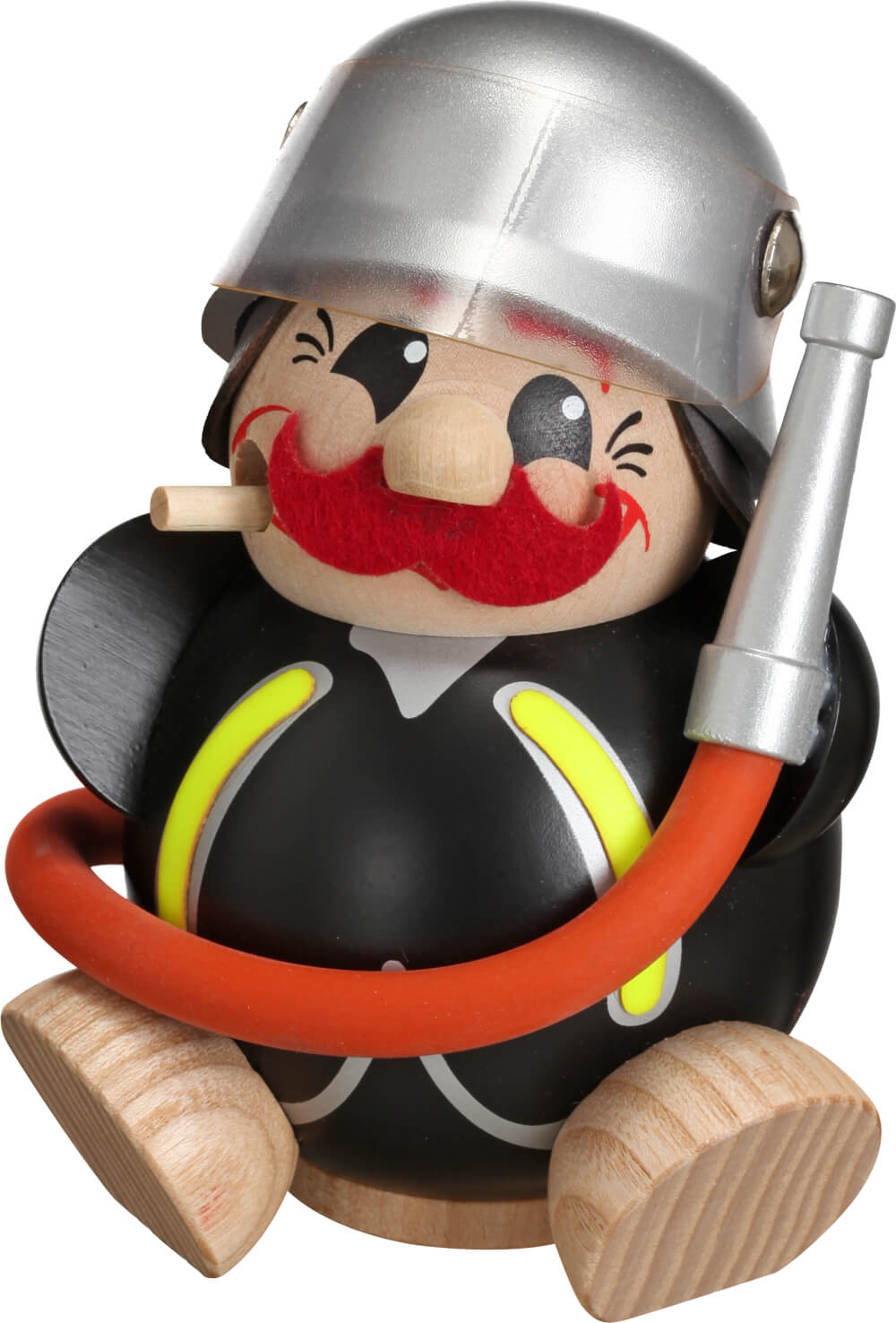 Kugelräuchermännchen Feuerwehrmann von Seiffener Volkskunst eG