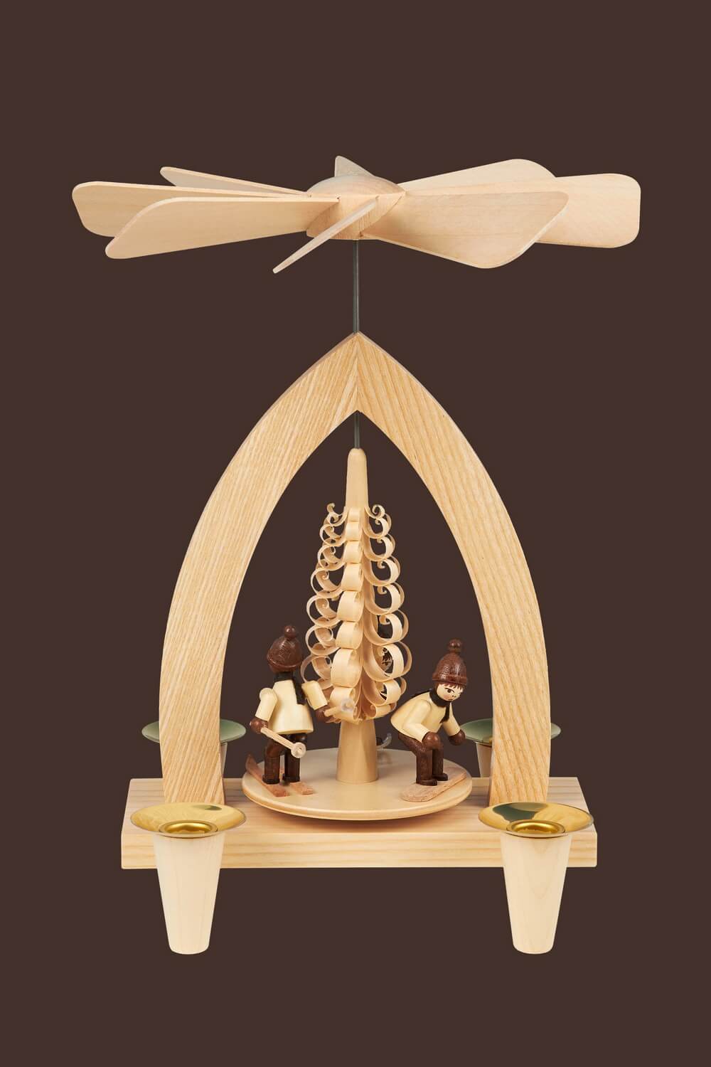Christmas pyramid winter sportsman, 26 cm by Heinz Lorenz_2