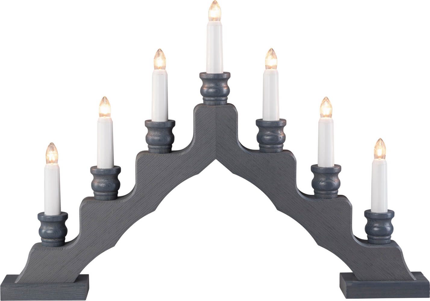 LED Schwibbogen Trendiger Schwede, grau, 48 cm von Weigla