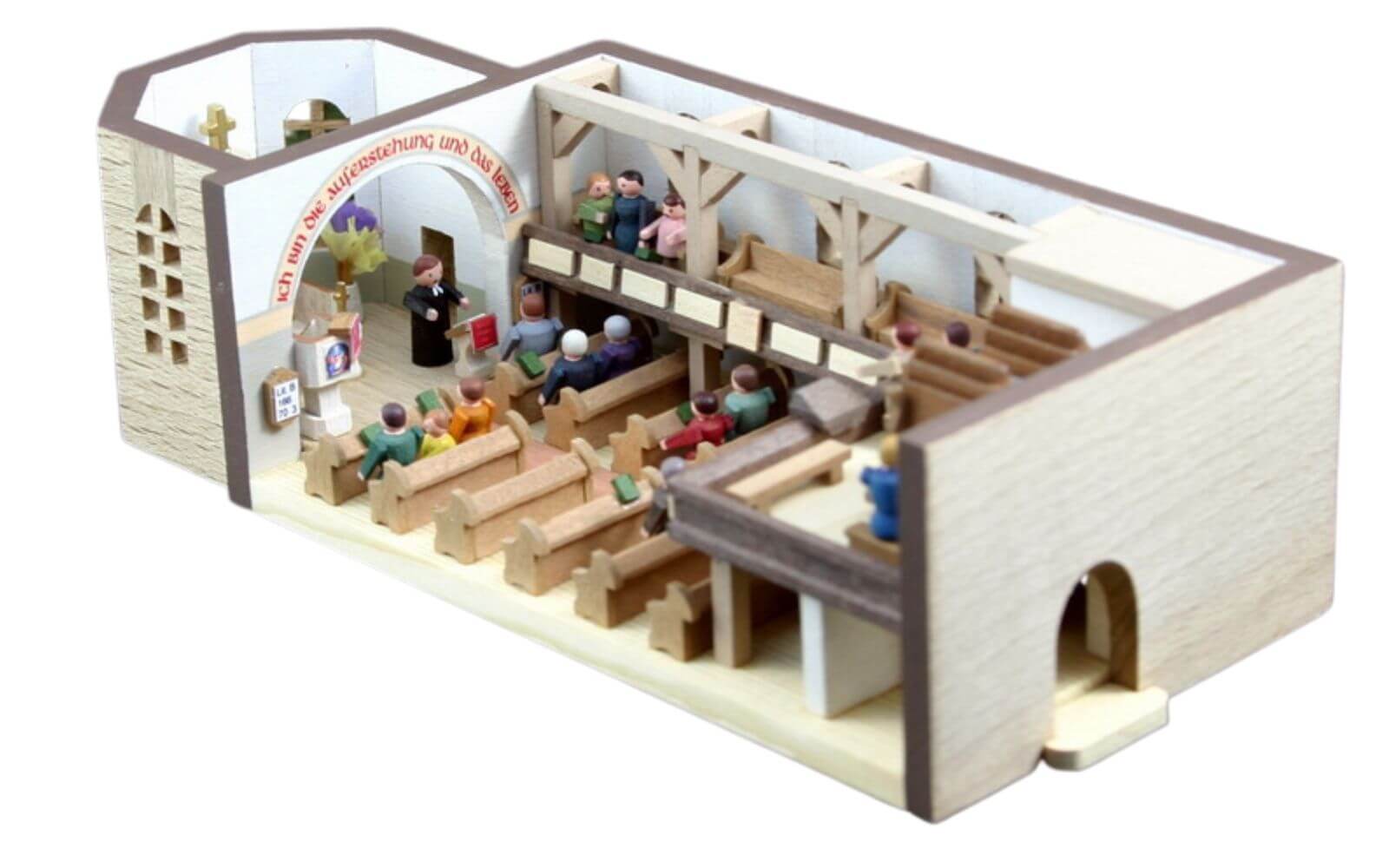 Miniature village church by Gunter Flath