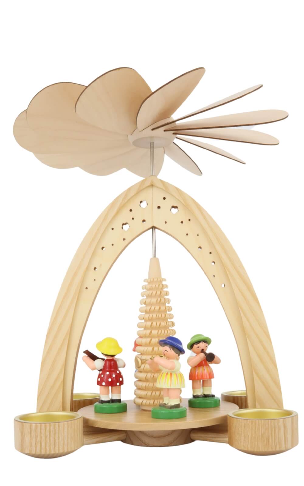 Frühlingspyramide mit 4 Blumenmädchen, 27 cm von Figurenland Uhlig GmbH_2