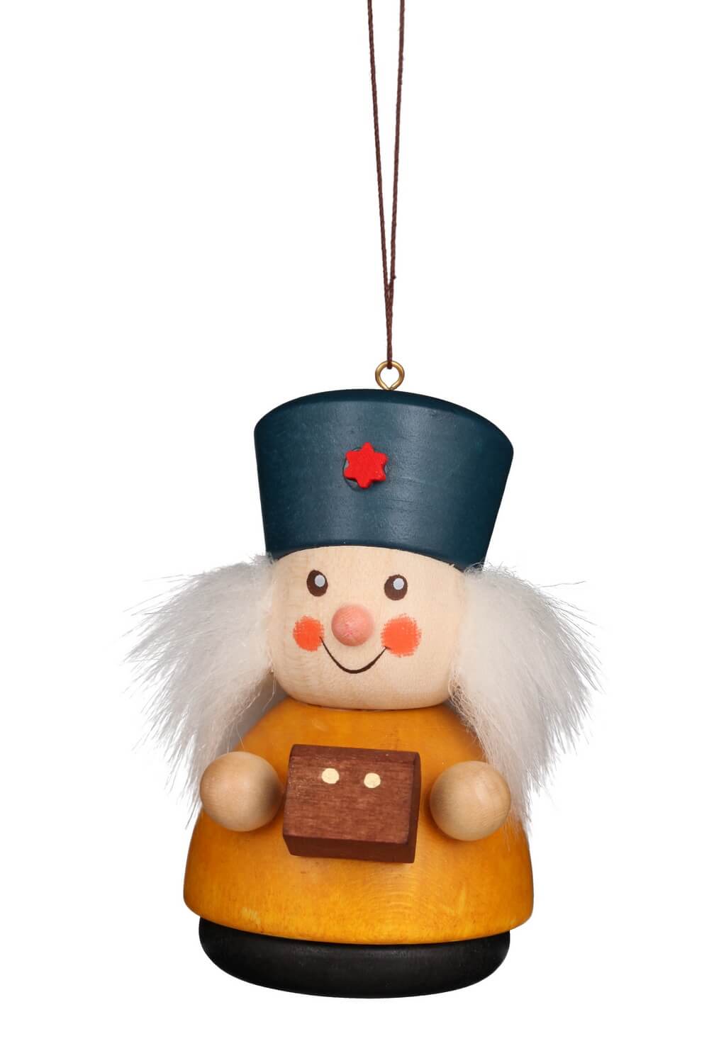 Christmas tree decoration wobbly man Melchior, 8 cm by Christian Ulbricht