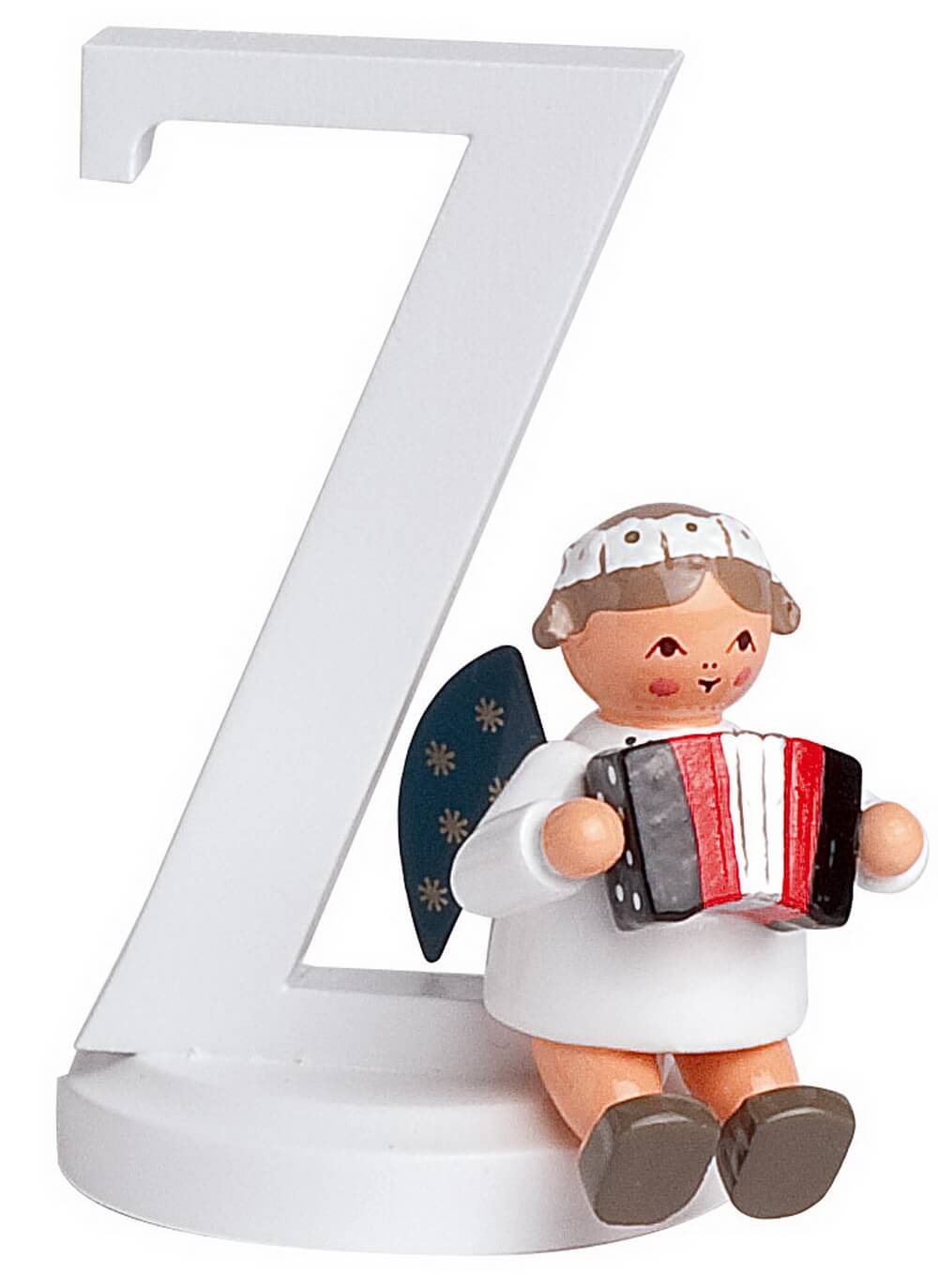 Christmas angel with the letter Z, 7 cm from KWO