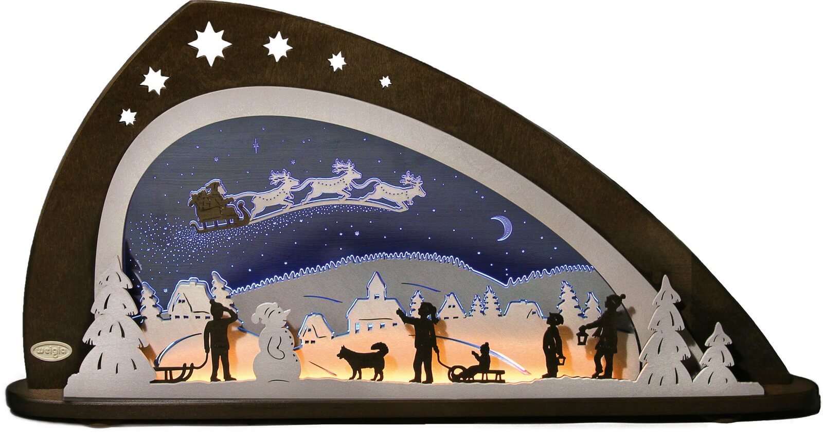 LED Schwibbogen Santa Claus, 66 cm von Weigla