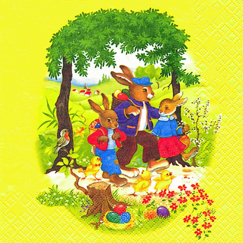 Easter napkins Easter walk by Home Fashion