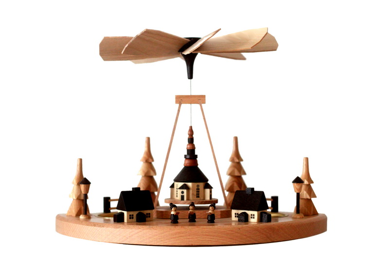 Weihnachtspyramide Seiffener Weihnachtsberg, 18 cm von Spielwarenmacher Günther