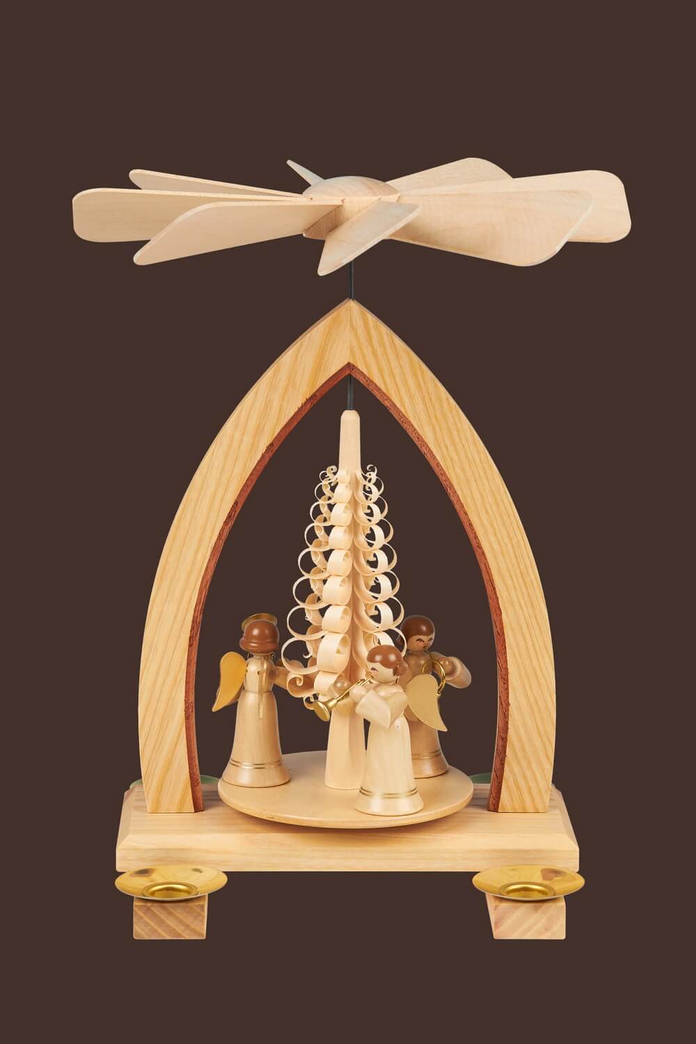 Weihnachtspyramide mit Weihnachtsengel, 26 cm von Heinz Lorenz_2