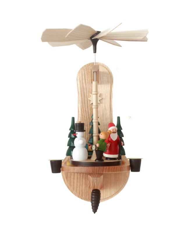 Weihnachtspyramide - Wandpyramide mit Weihnachtsfiguren, 33 cm von Spielwarenmacher Günther