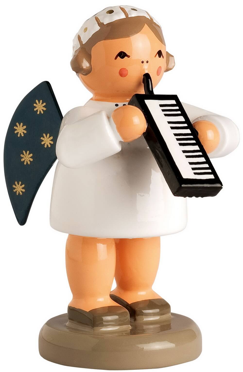 Christmas angel with melodica, 5 cm by KWO