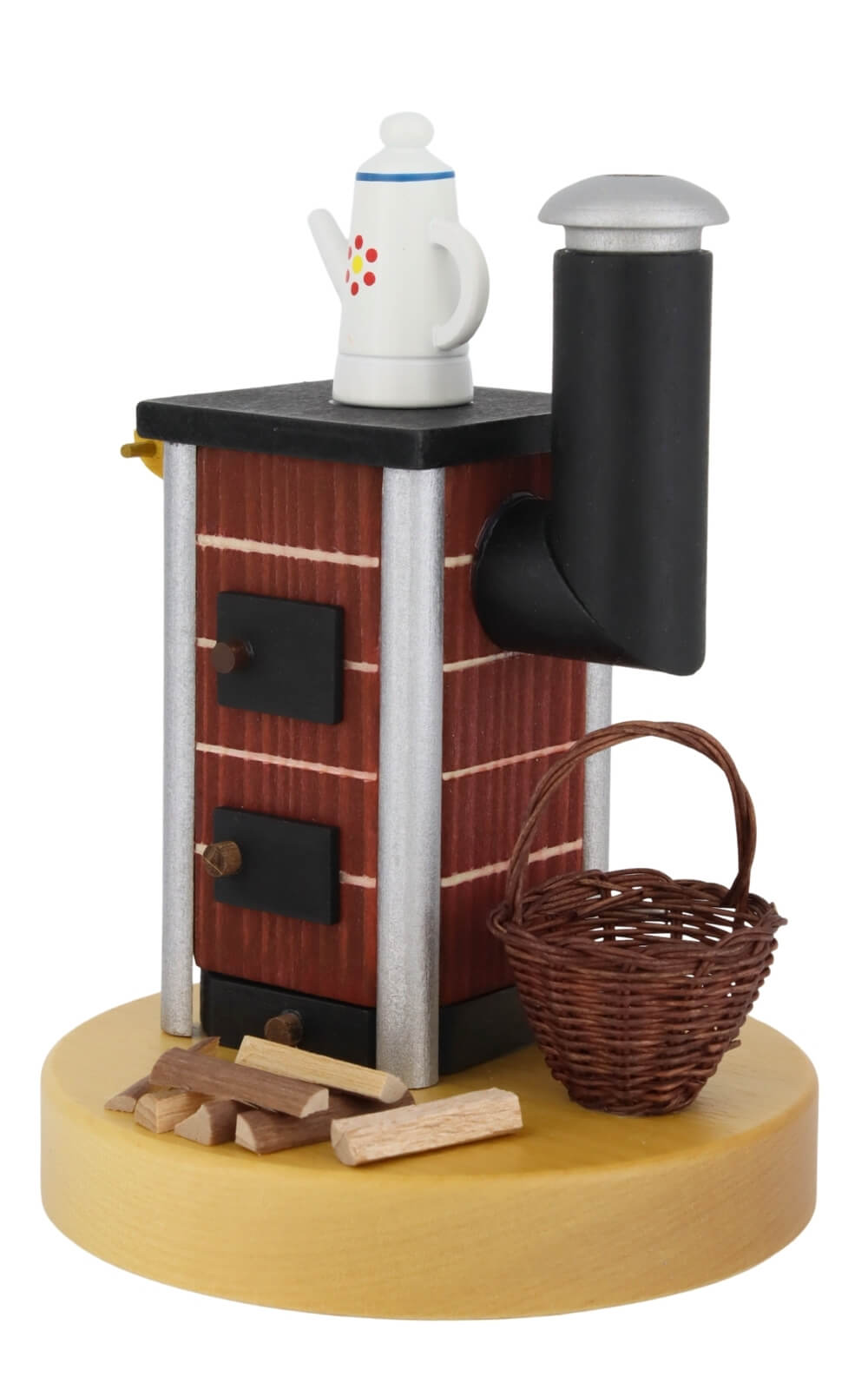 Smoking Man Stove with Pot, red, 14 cm / 5 5 inch by Richard Glässer_2