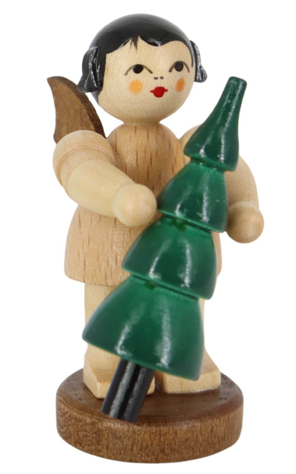Weihnachtsengel mit Weihnachtsbaum, natur von Figurenland Uhlig GmbH_1