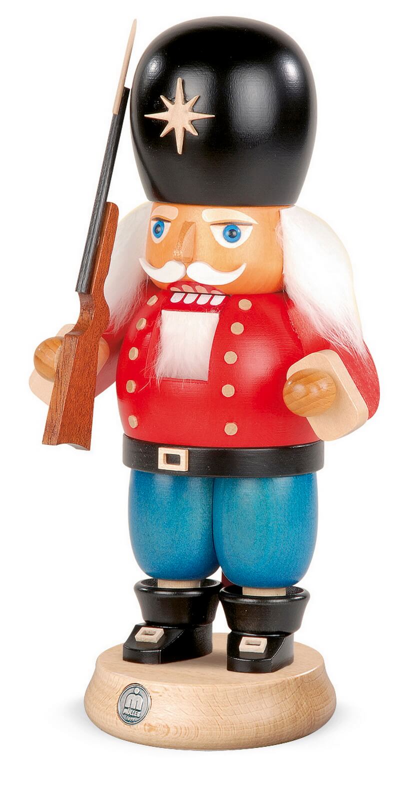 Nutcracker soldier, 23 cm, coloured by Müller Kleinkunst