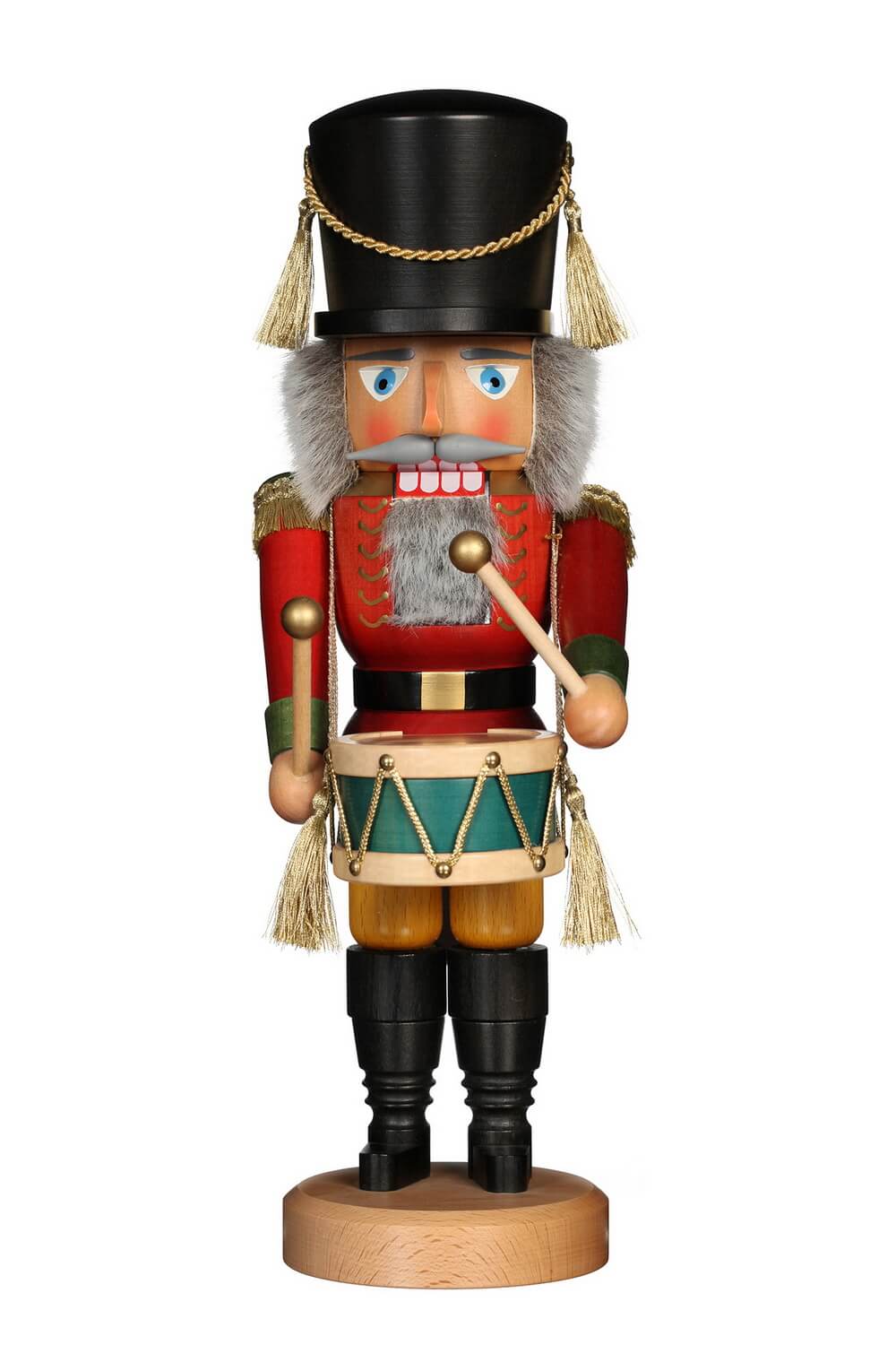Nutcracker drummer glazed, 40 cm by Christian Ulbricht