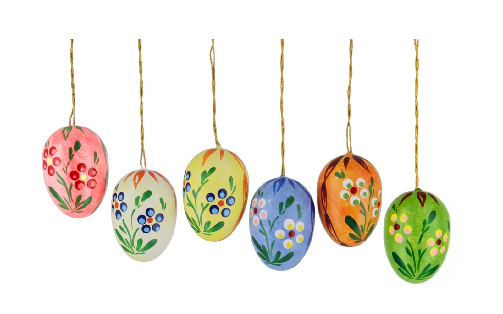 Easter Eggs with flowers, 6 parts
