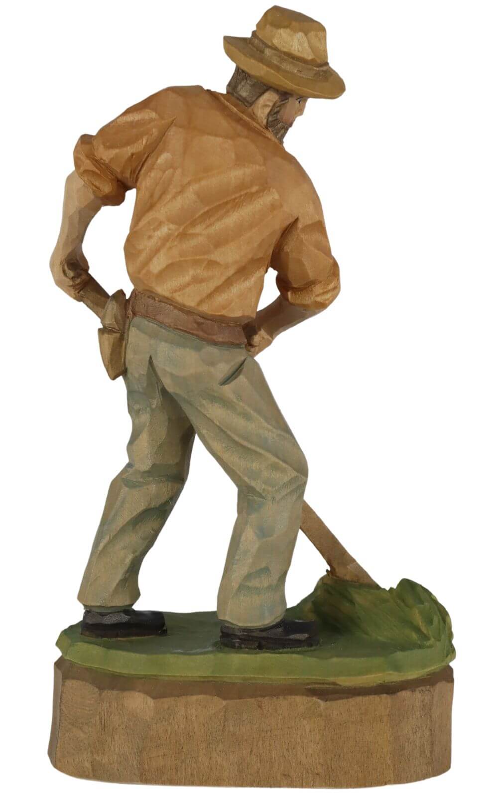 Bauer mit Sense, farbig, 25 cm, geschnitzt von Schnitzkunst aus dem Erzgebirge_1