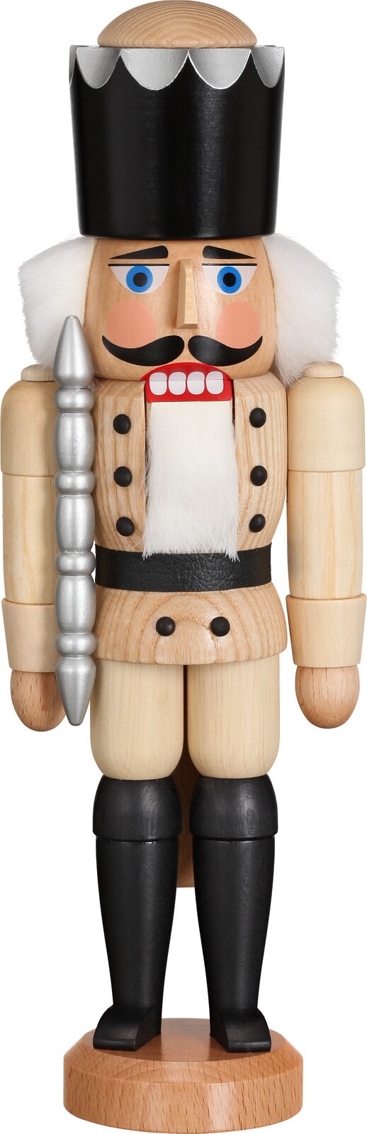 Nutcracker King, nature, 29 cm by Seiffener Volkskunst eG