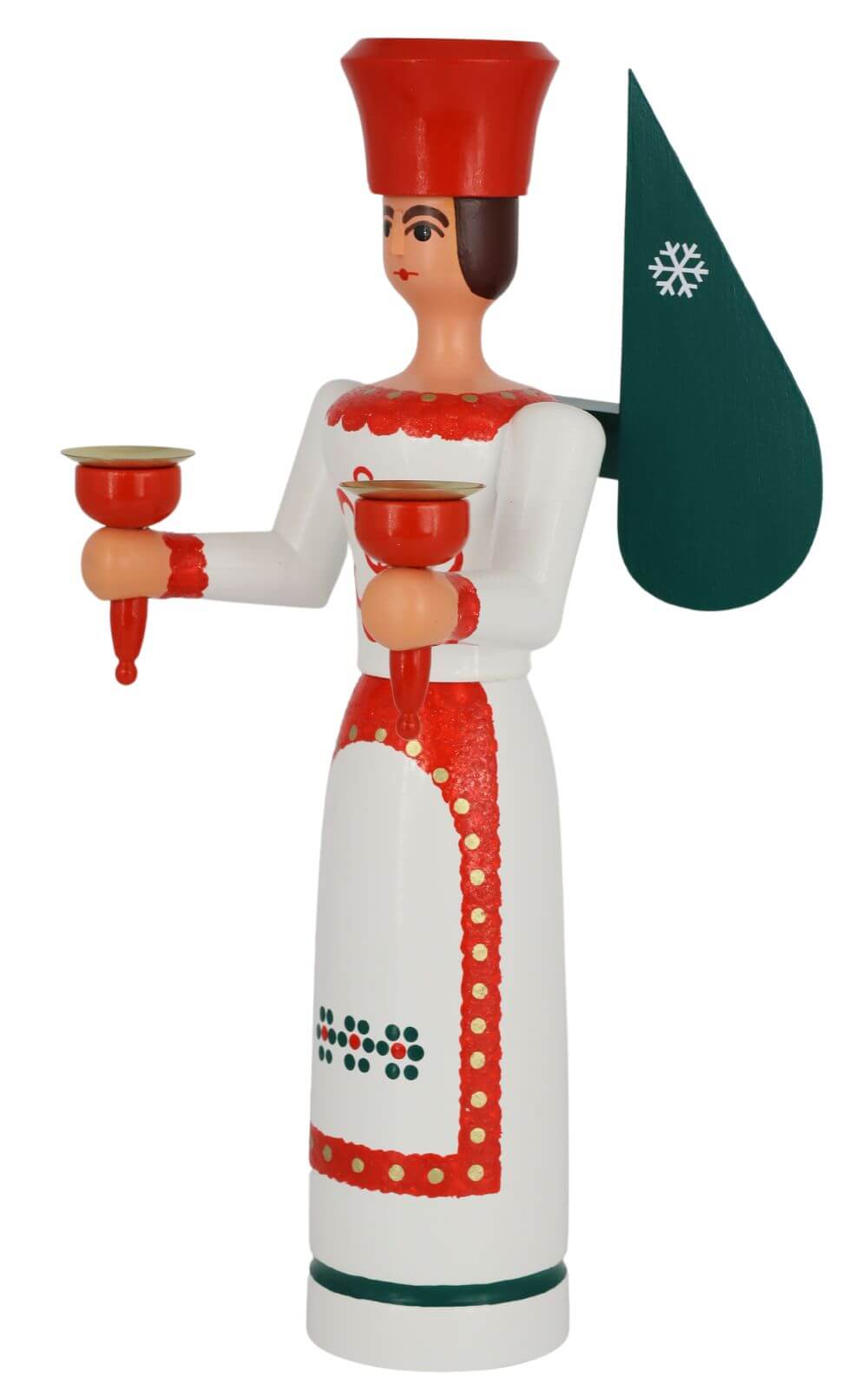 Christmas angel for wax candles, 38 cm, colored by SEIFFEN.COM_3