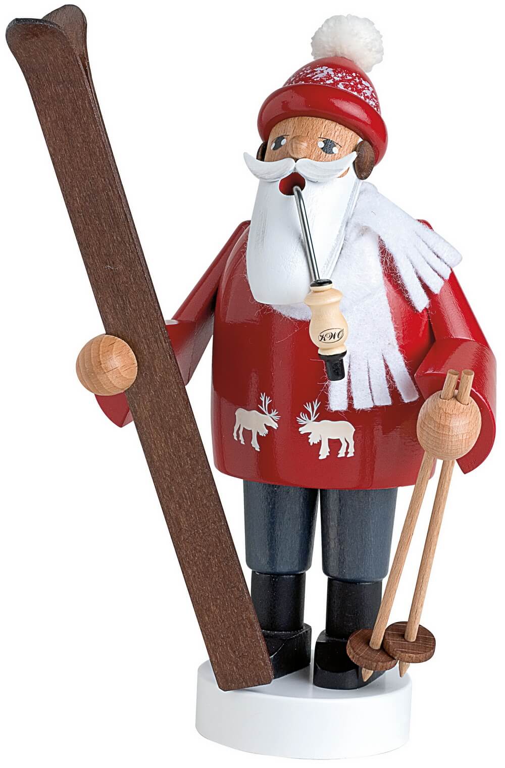 Smoking man skier, 19 cm by KWO