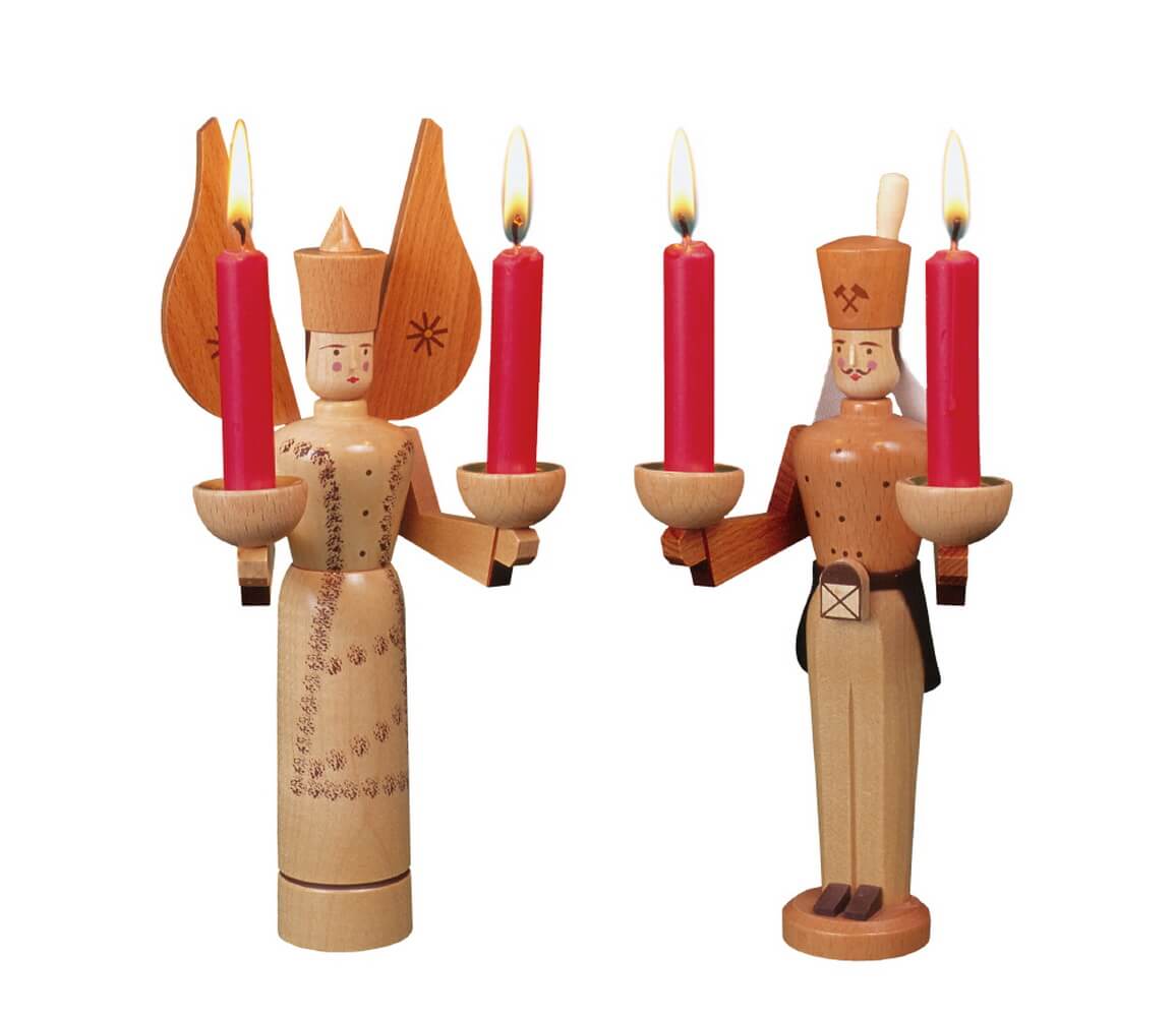 Lichterbergmann und Engel, natur von Eckert