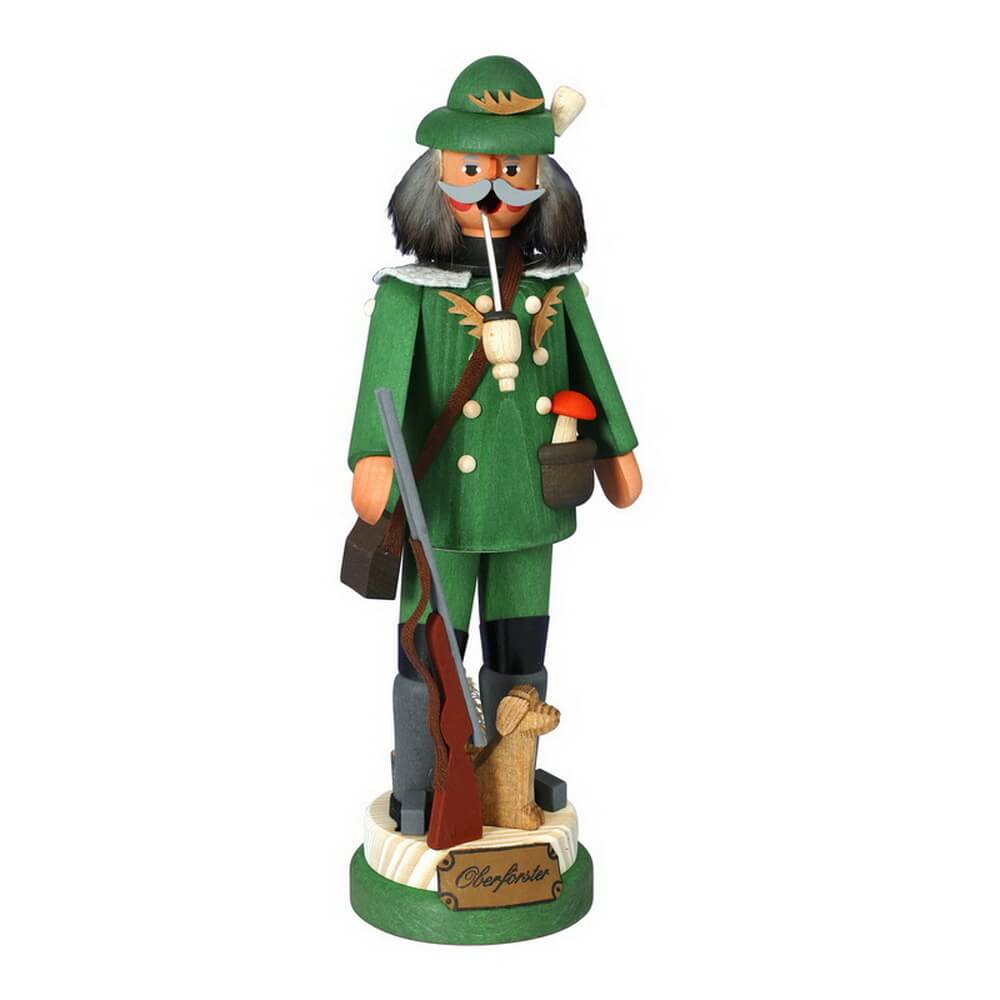 Smoking man head forester by Karl Werner
