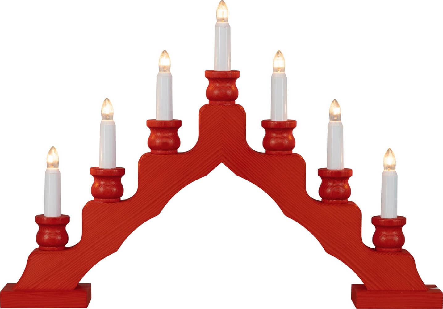 Schwibbogen Trendiger Schwede, rot, 48 cm von Weigla