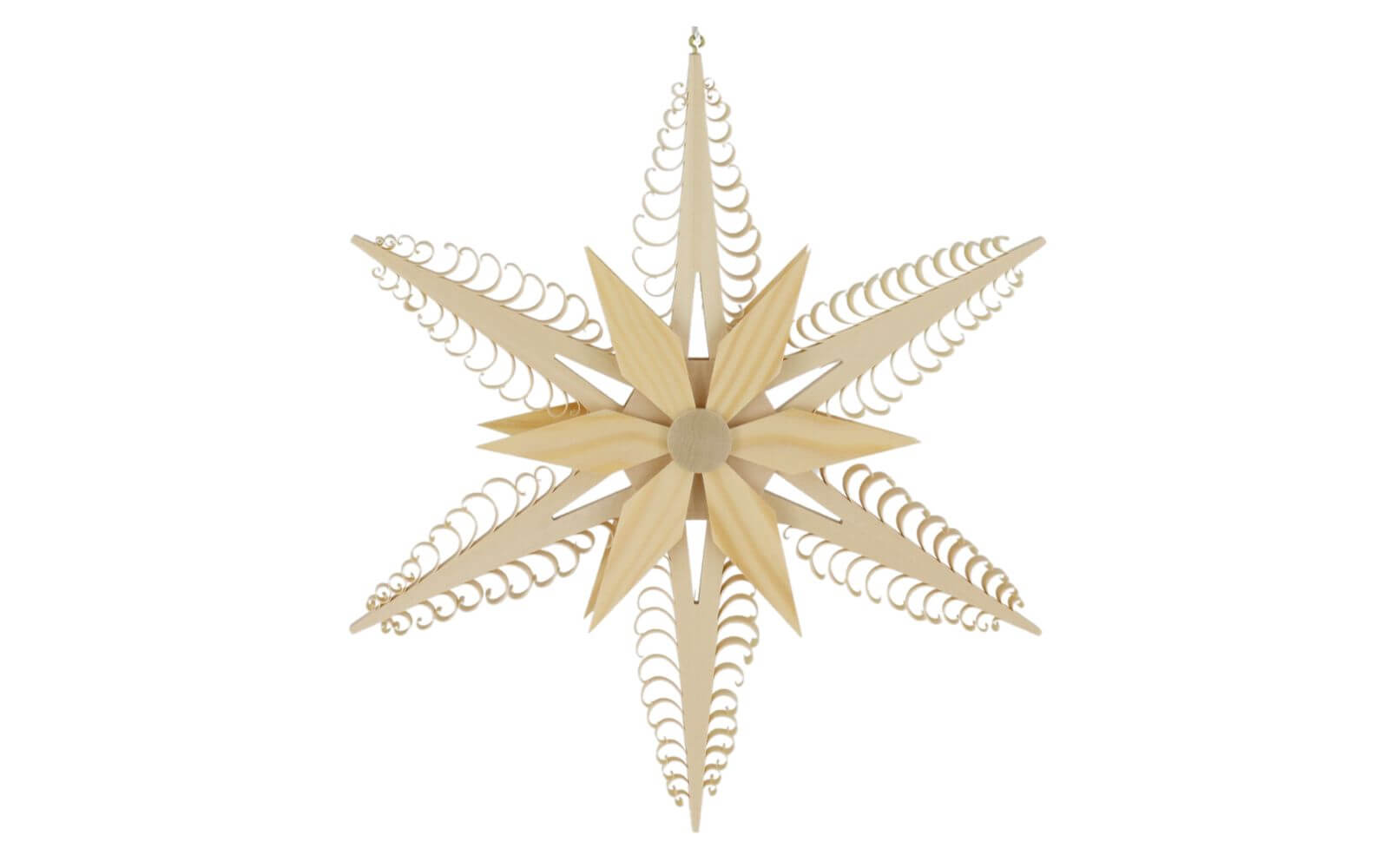 Window decoration wooden star, diameter 24 cm by Martina Rudolph