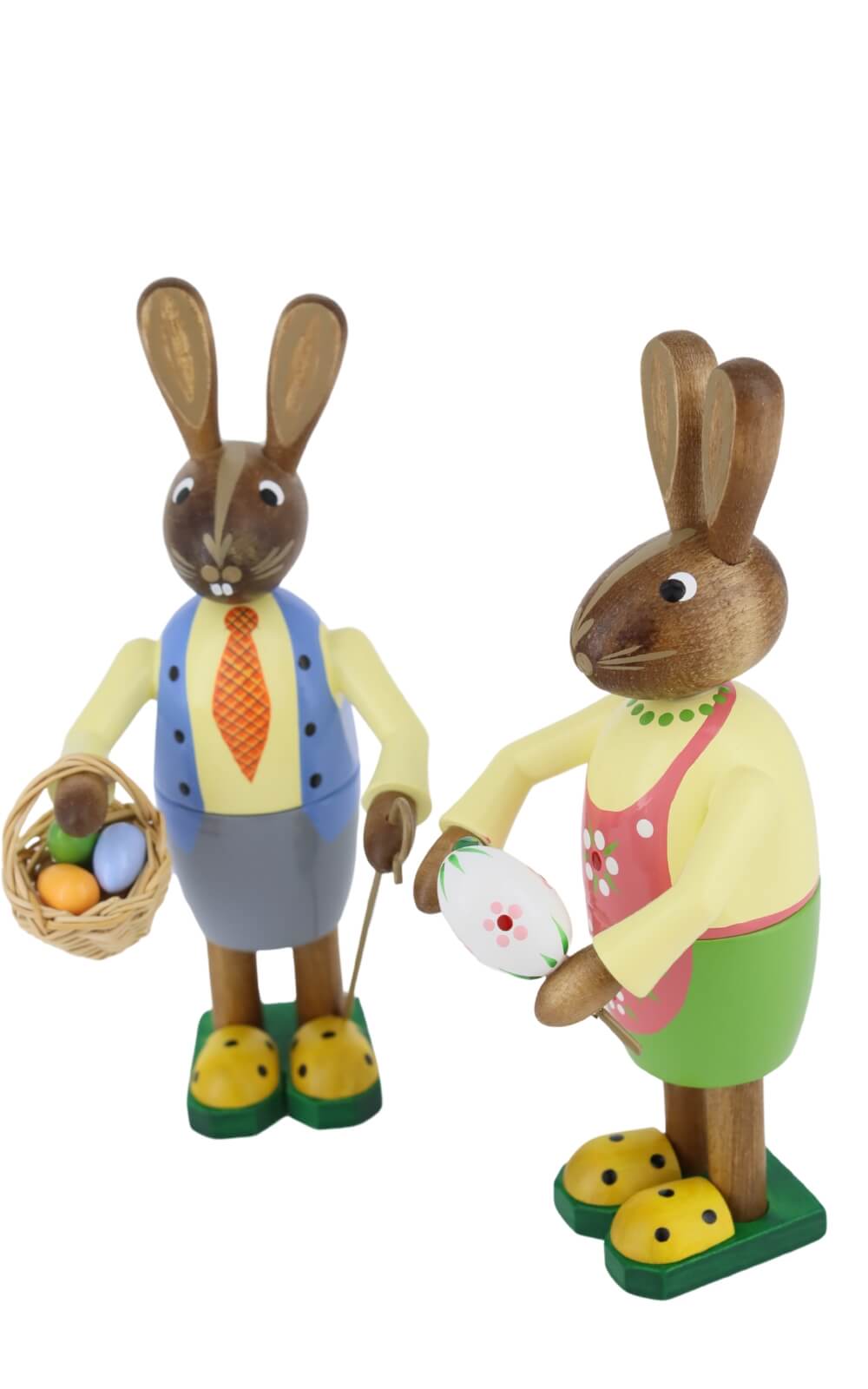 Osterhasenpaar mit Korb und Pinsel von Figurenland Uhlig GmbH_3