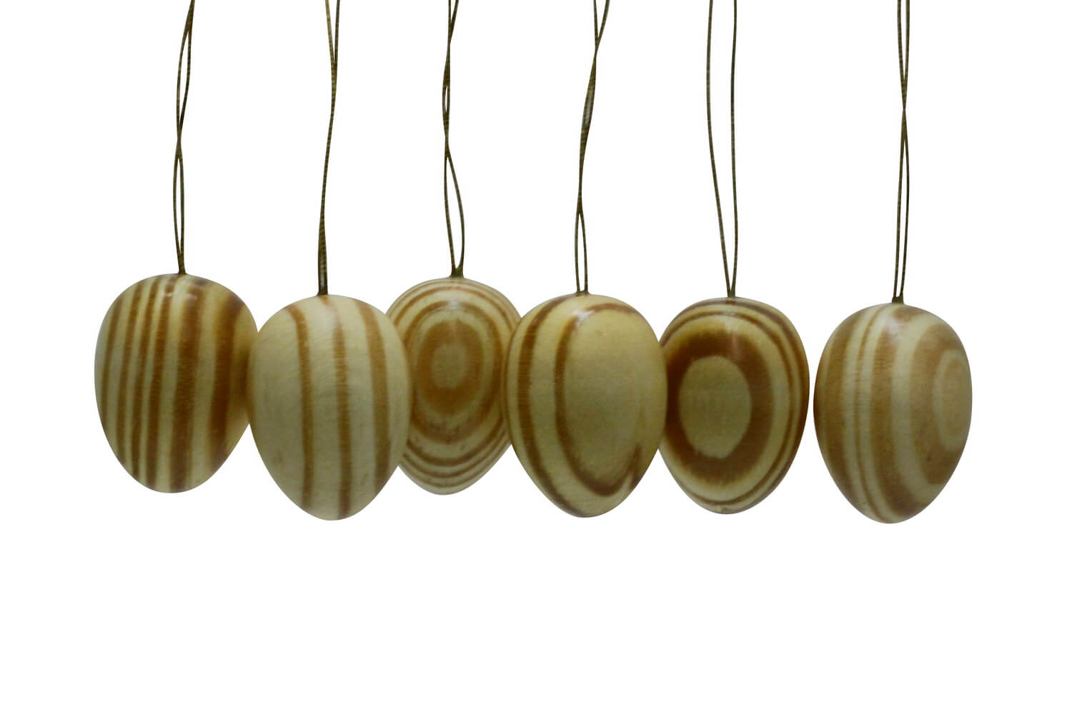 Easter eggs to hang, natural, 6 pieces by SEIFFEN.COM