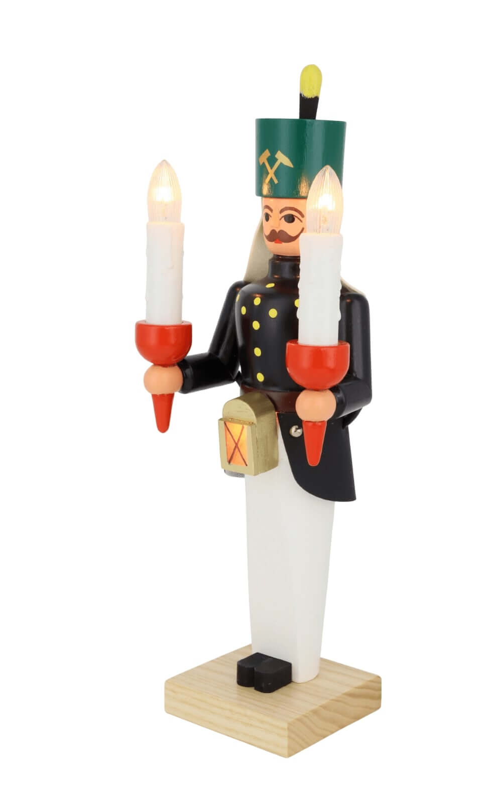 Bergmann aus Holz, 26 cm, bunt, elektrisch beleuchtet von SEIFFEN.COM_2