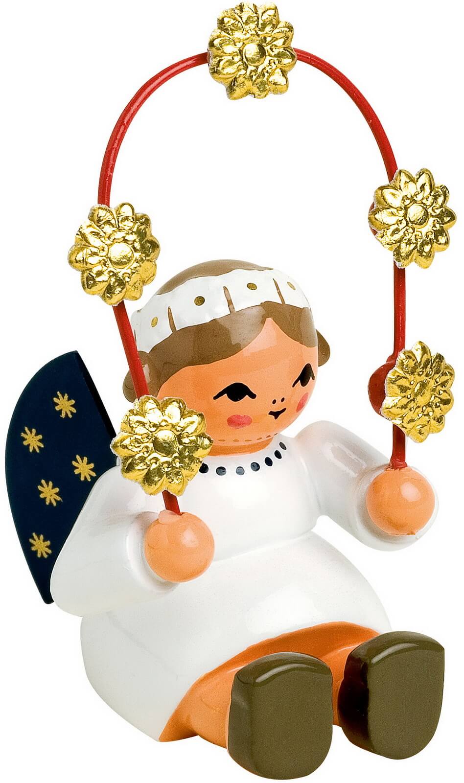 Miniatur Weihnachtsengel mit Sternbogen, 5 cm von KWO