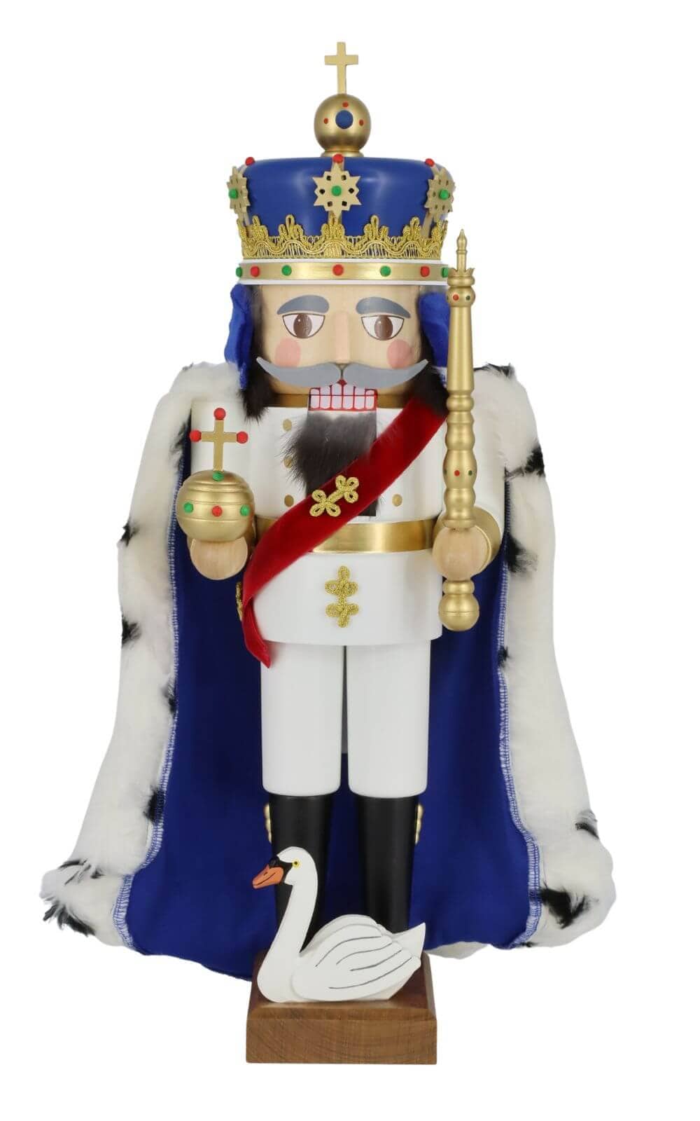 Nussknacker König Ludwig II von Bayern mit Umhang, 52 cm von Richard Glässer