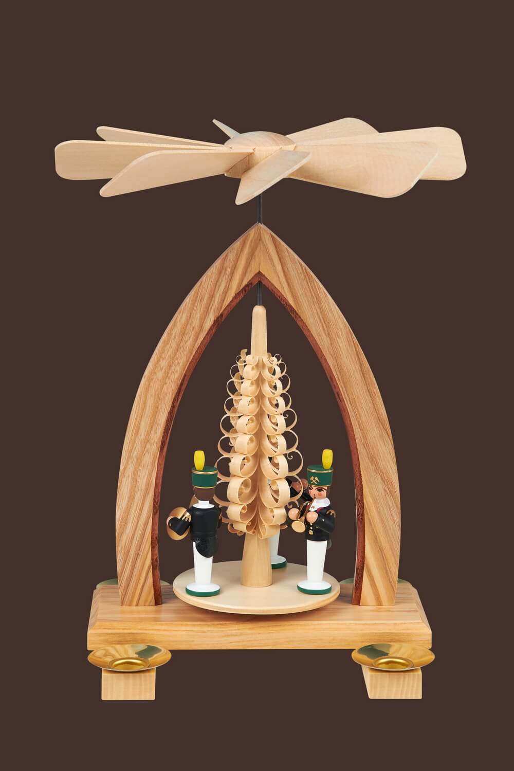 Weihnachtspyramide mit Bergleuten, farbig, 26 cm, Heinz Lorenz Olbernhau/ Erzgebirge_Bild2