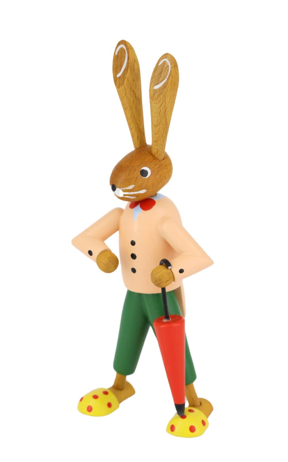 Osterhasenpaar mit Korb und Schirm, 12 cm von Volker Zenker_1
