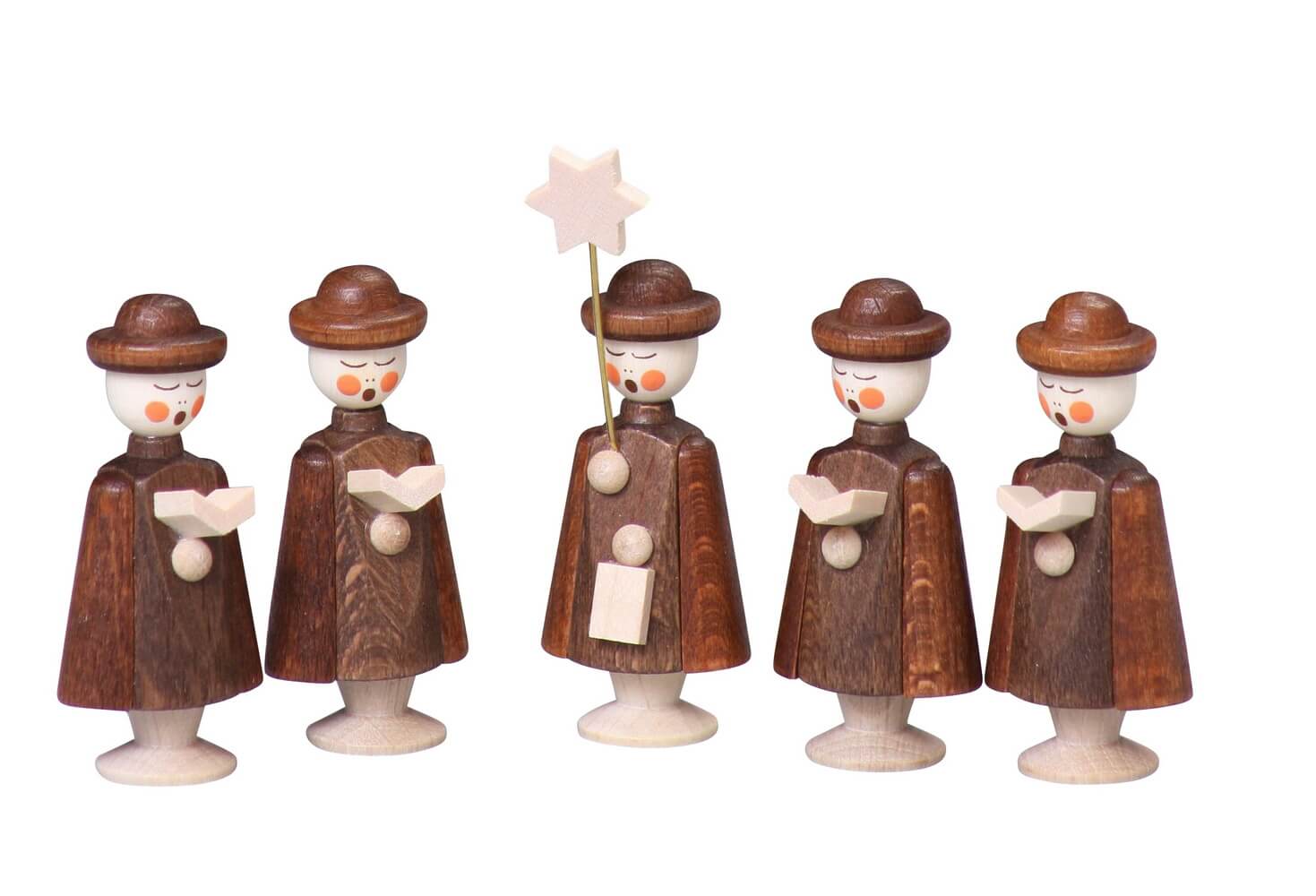 Miniatur Kurrende 5-teilig, braun, 5 cm von Thomas Preißler