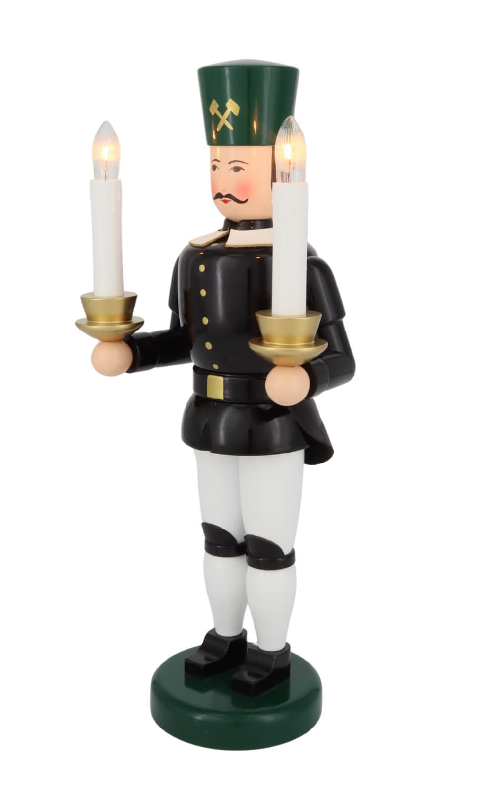 Bergmann, elektrisch beleuchtet, 34 cm von Holzkunst Gahlenz_2