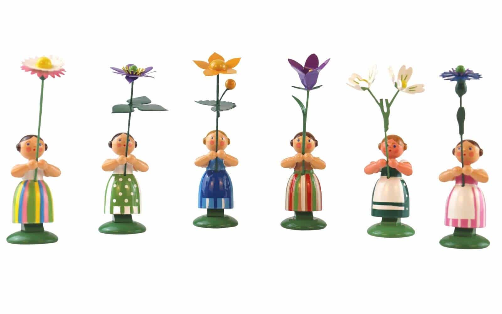Meadow flower girls, 12 cm, 6 pieces by HODREWA Legler