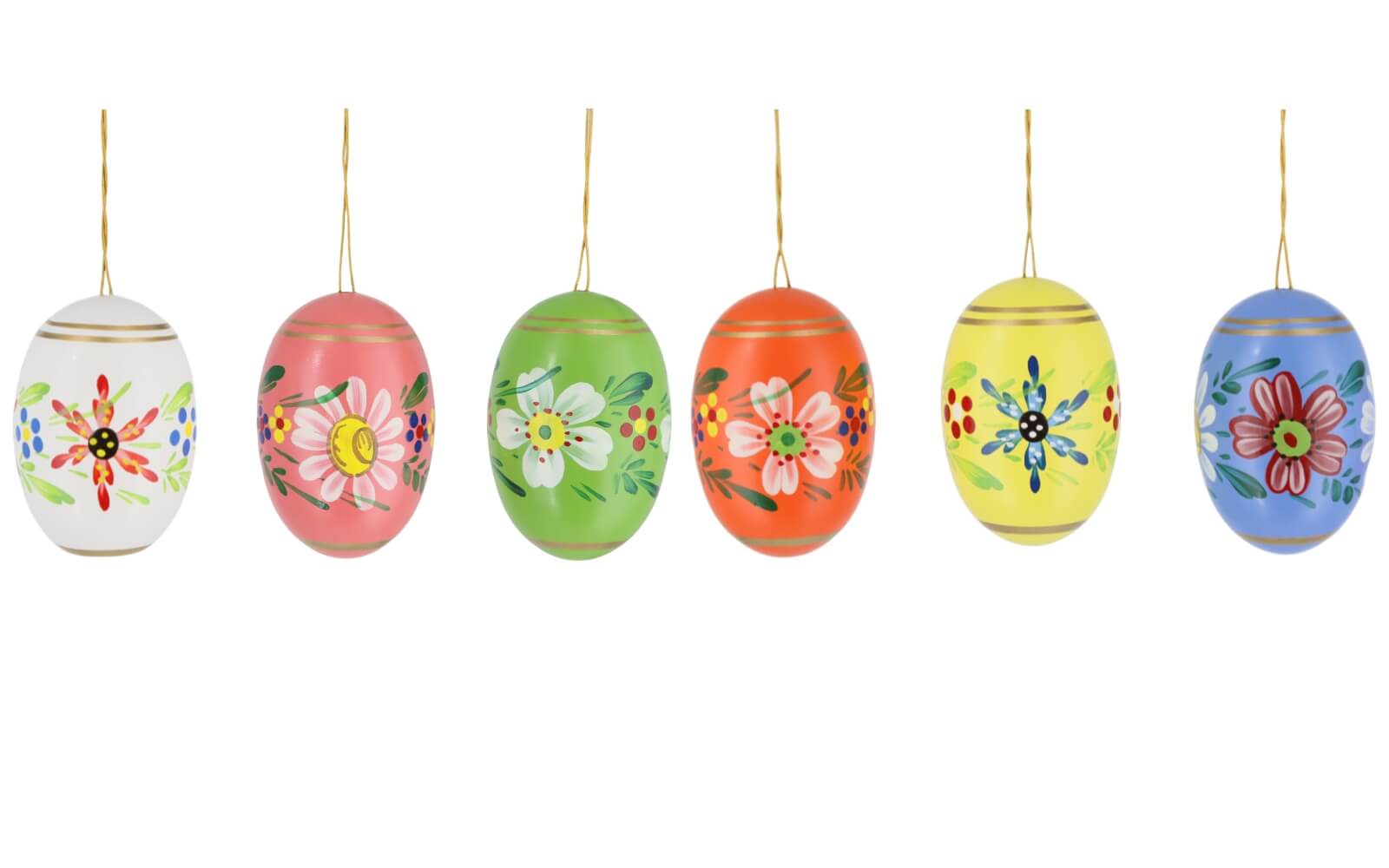 Easter Eggs with flowers, 6 parts