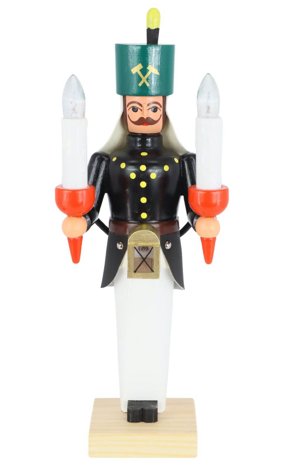 Bergmann aus Holz, 26 cm, bunt, elektrisch beleuchtet von SEIFFEN.COM_2