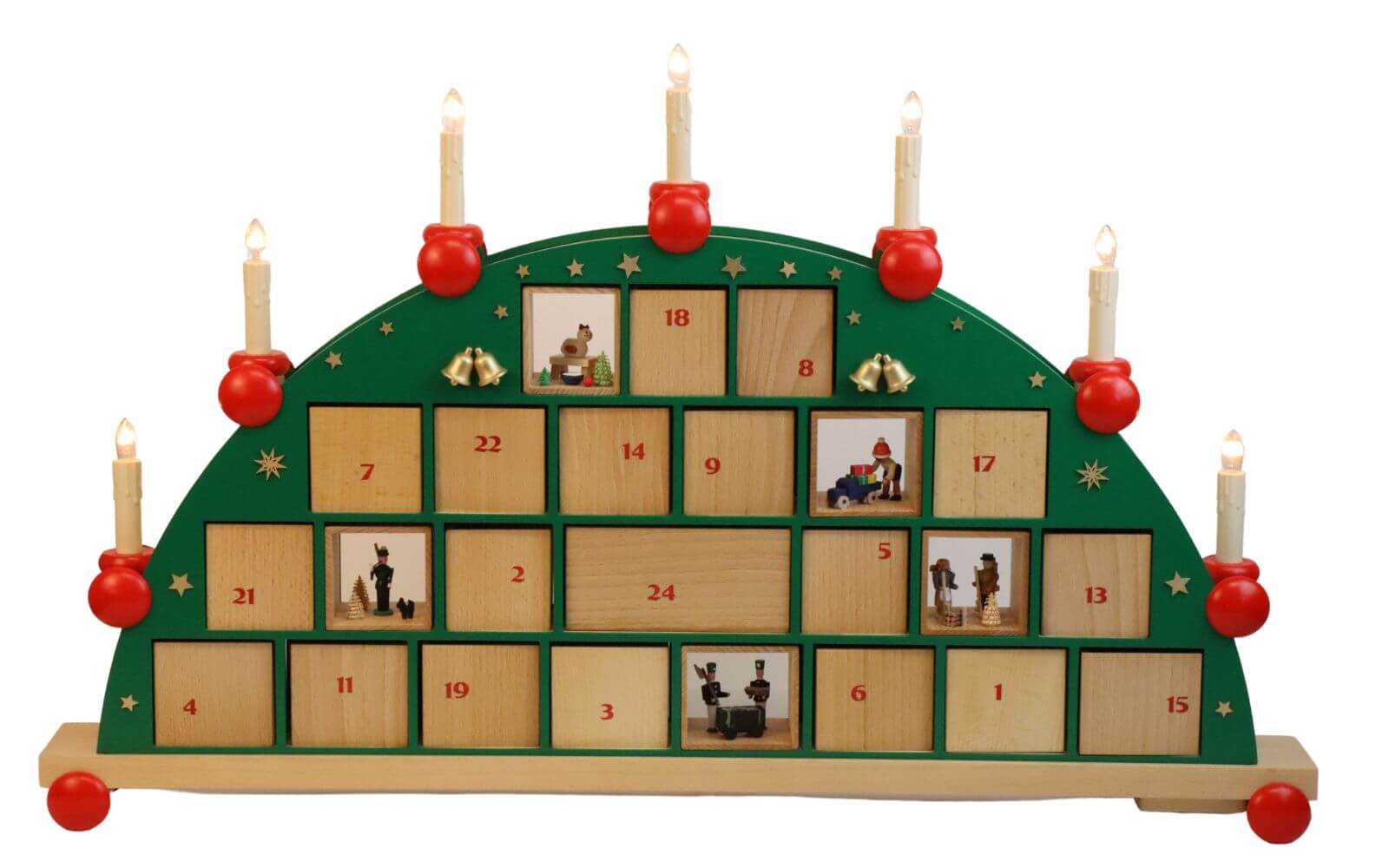 Schwibbogen Adventskalender, 76 cm von Richard Glässer_Bild2