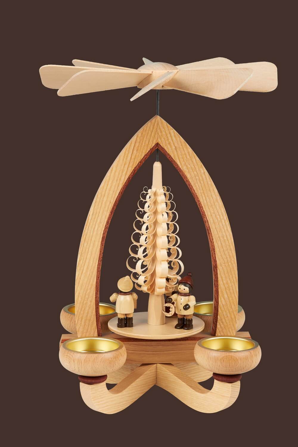 Weihnachtspyramide Lampionkinder, 28 cm von Heinz Lorenz_Bild2