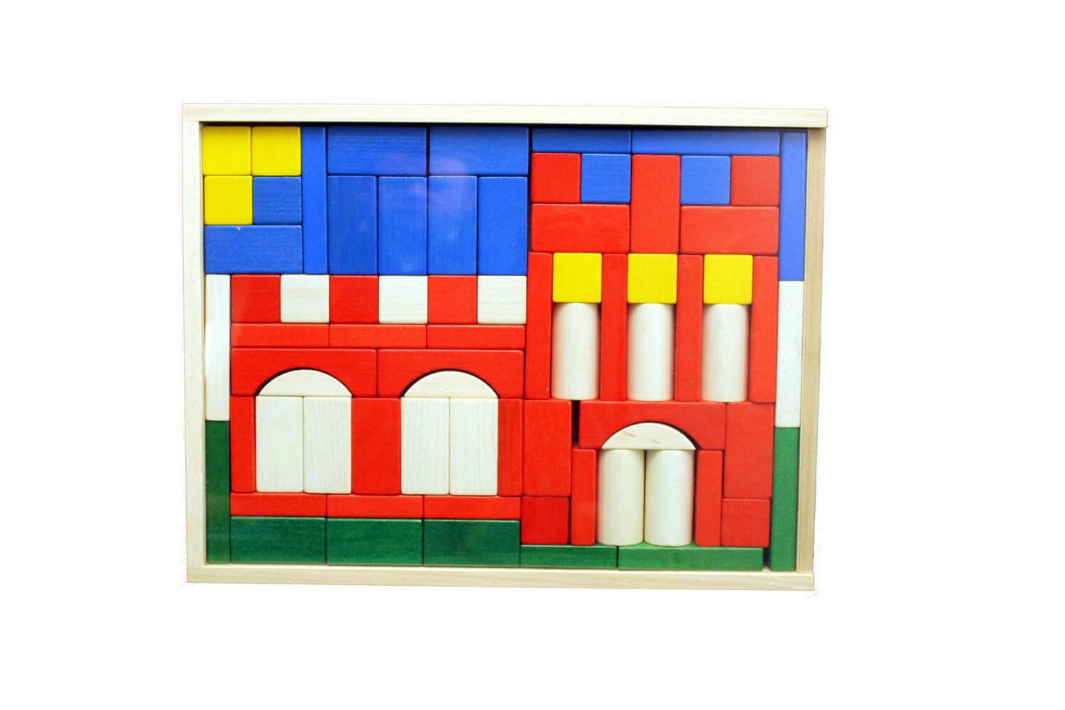 Castle building set with 74 building blocks by Ebert GmbH