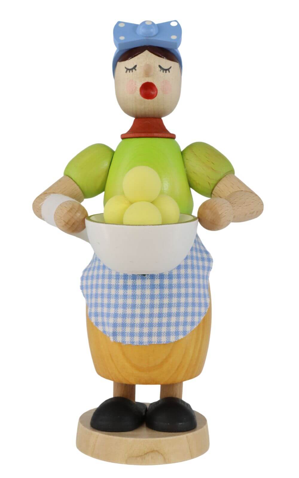 Smoking man dumpling woman, 17 cm by Richard Glässer