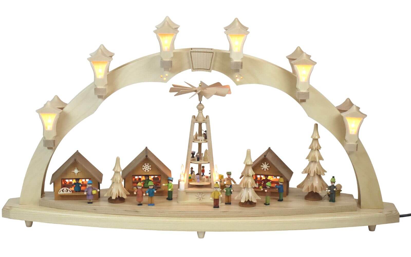 Schwibbogen Weihnachtsmarkt, 80 cm von Richard Glässer_1