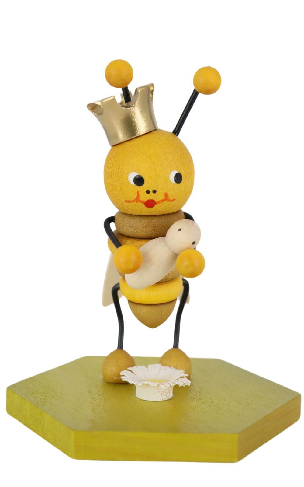 Miniature queen bee, 8 cm, colored by Ralf Zenker_1