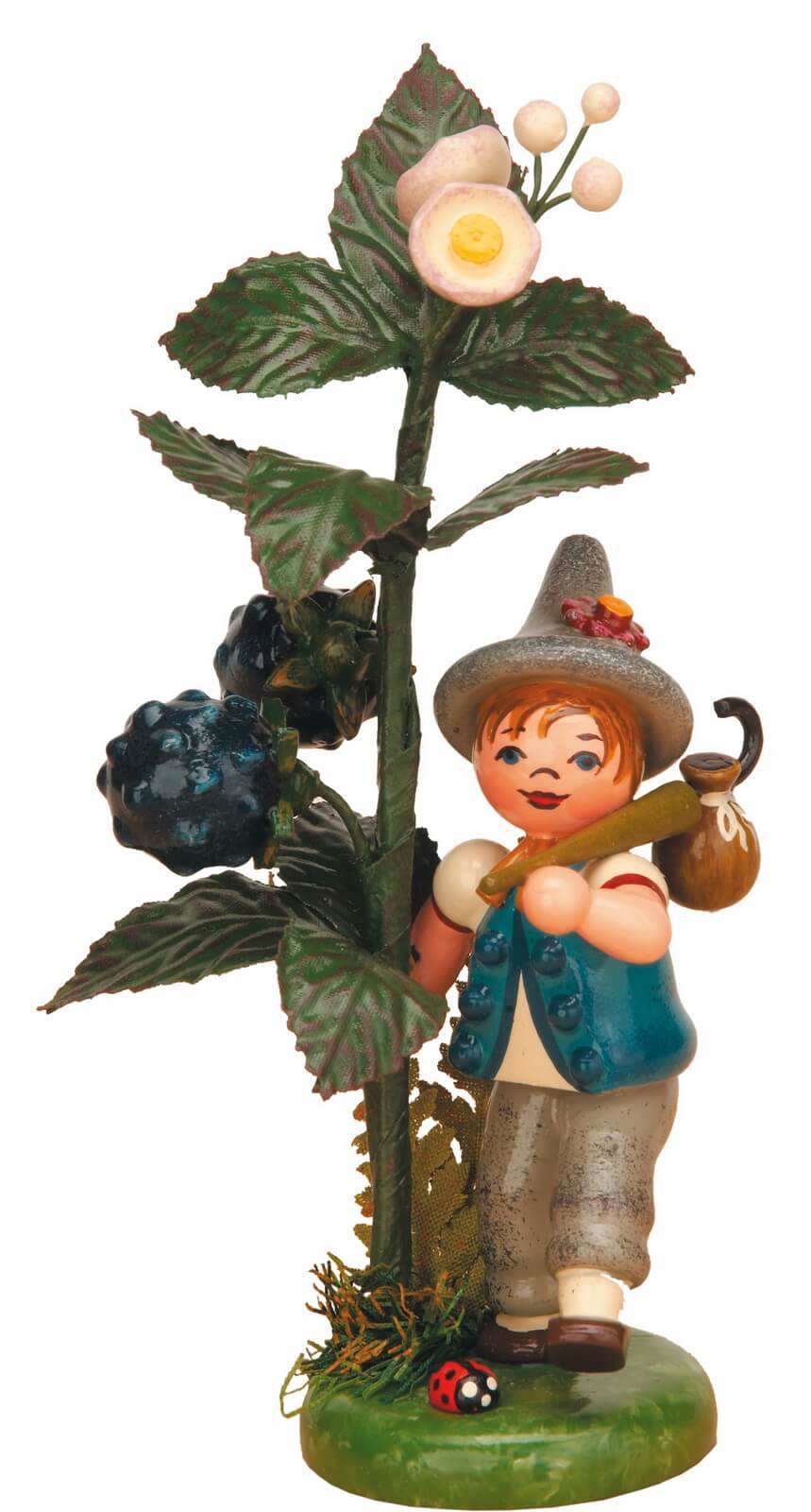 Flower child autumn child blackberry, 13 cm, colored by Hubrig Volkskunst