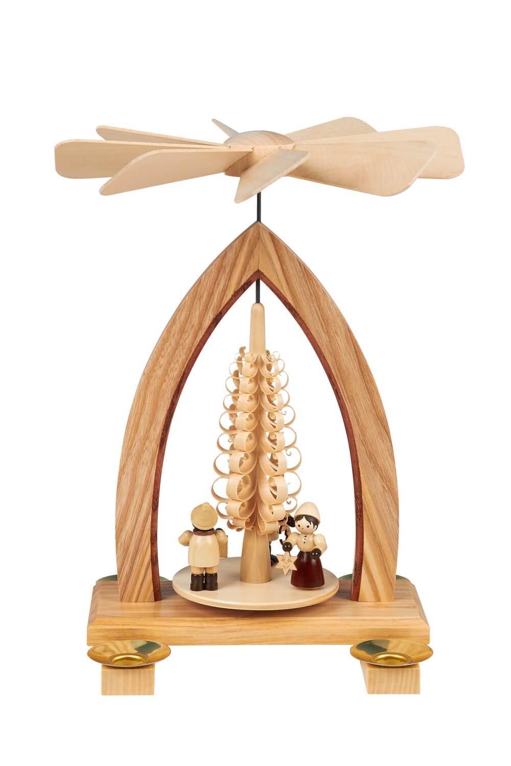 Weihnachtspyramide Lampionkinder, 26 cm, natur von Heinz Lorenz