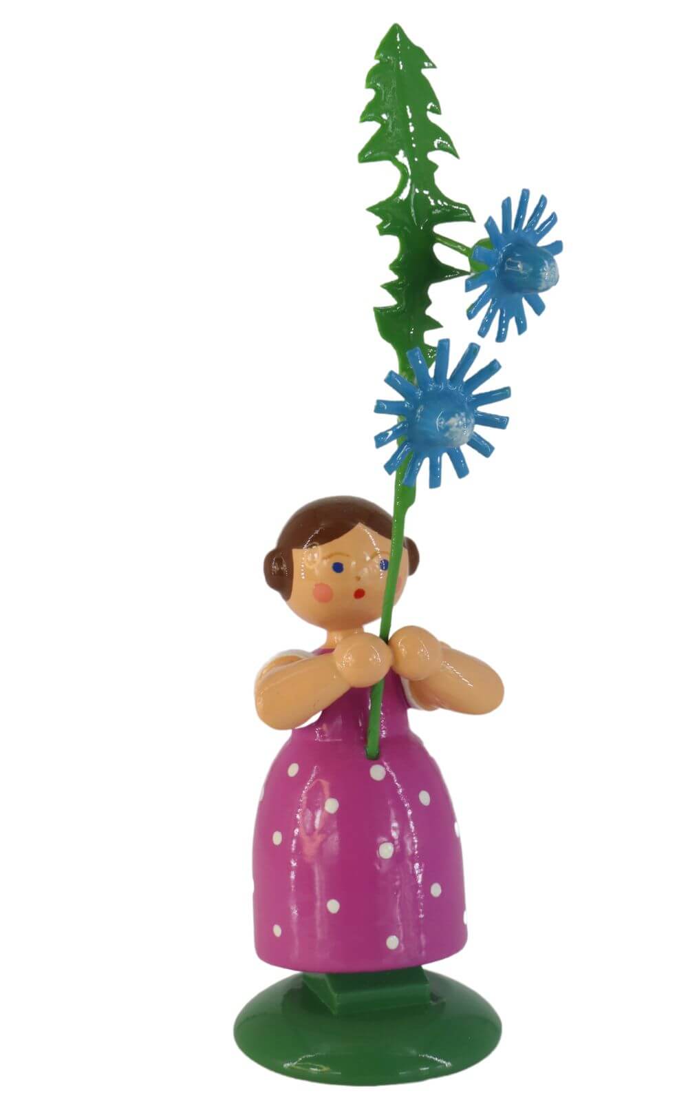 Flower girl with chicory, 12 cm by HODREWA Legler